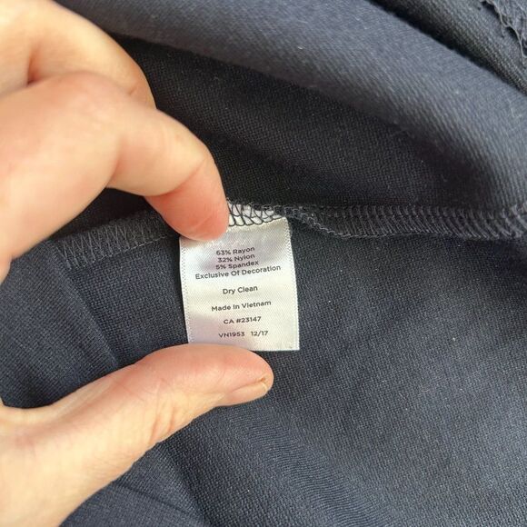 Talbots Petites 4 Petite Navy Blue Dress - Picture 5 of 5